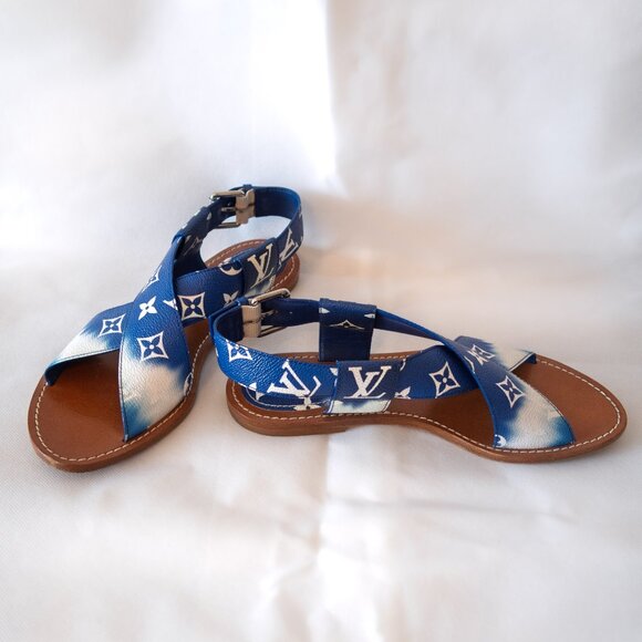 Louis Vuitton Monogram Escale Palma Flat Sandals (IT/EU 39, US 9) - Picture 11 of 12